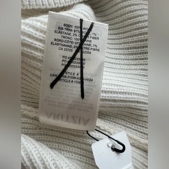 NWOTS Babaton Maclean Oversized merino wool turtleneck sweater dress - Picture 8 of 15